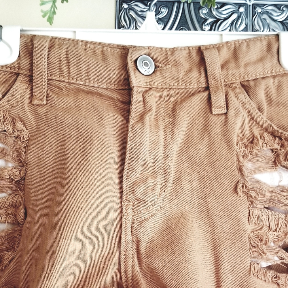 O2 Denim Distressed Shorts Size M - Picture 3 of 6